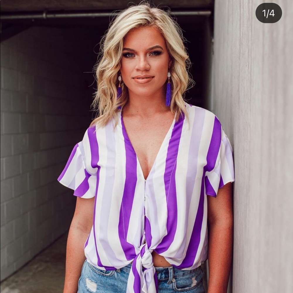 Buddy Love Tie Front Top